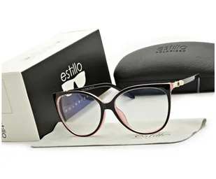 Okulary damskie z filtrem BLUE LIGHT do komputera korekcyjne EST-106K-6 Estillo ze skazą - Okulary korekcyjne, oprawki, szkła - miniaturka - grafika 1