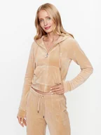 Bluzy damskie - Juicy Couture Bluza Madison JCWA122001483 Beżowy Slim Fit - miniaturka - grafika 1