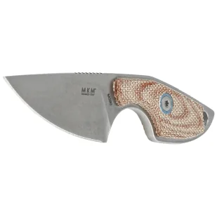 Nóż na szyję MKM Mikro 1 Natural Canvas Micarta, Stonewashed M390 by Jesper Voxnæs (MKMR01-NC) - Noże - miniaturka - grafika 2