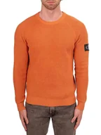 Swetry męskie - Calvin Klein Sweter w kolorze pomarańczowym - miniaturka - grafika 1