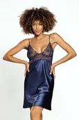 Bielizna nocna - HALKA WENDY (kolor granat, rozmiar M) - miniaturka - grafika 1