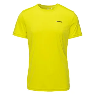 Męska Koszulka z krótkim rękawem CRAFT CORE ESSENCE SS TEE M 1912451-503000 – Żółty - Koszulki męskie - miniaturka - grafika 1