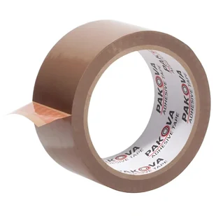 Taśma Pakowa PAKOVA Brązowa 48mm x 50m - Taśmy klejące - miniaturka - grafika 1