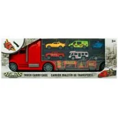 Samochody i pojazdy dla dzieci - Madej Pojazd ciężarówka plus 6 autek i droga GXP-803792 - miniaturka - grafika 1