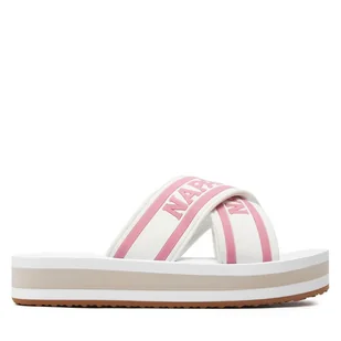 Klapki Napapijri NP0A4I8K Biały - Klapki i japonki damskie - miniaturka - grafika 1