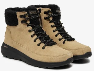 Skechers Damskie Zimowe Botki Glacial Ultra Woodlands Beżowe 39 EU - Botki damskie - miniaturka - grafika 1