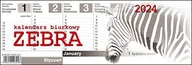 Kalendarze - Parma Press, Kalendarz biurkowy Zebra, 2024 - miniaturka - grafika 1