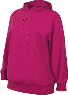 Nike Damska bluza Top W NSW Phnx FLC Os Po Hoodie, Fireberry/Black, DQ5860-615, M - Bluzy damskie - miniaturka - grafika 1