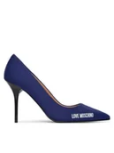 Czółenka - LOVE MOSCHINO Szpilki JA10299G1OIM0750 Niebieski - miniaturka - grafika 1