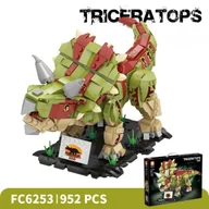 Klocki - Klocki Dinozaur Triceratops 952 el. Ruchomy Model Dla Dzieci 6+|Prezent - miniaturka - grafika 1