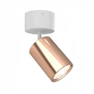 Lampy sufitowe - Orlicki Design LAMPA sufitowa Kika Mobile Bianco Rose Gold reflektorowa OPRAWA metalowa tuba biała różowe złoto Kika Mobile Bianco Rose Gold - miniaturka - grafika 1