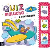 Edukacja przedszkolna - Aksjomat Quiz malucha z naklejkami od 4 lat praca zbiorowa - miniaturka - grafika 1
