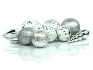 Ozdoby bożonarodzeniowe - Dekoracje choinkowe srebrne - 28 szt. - miniaturka - grafika 1