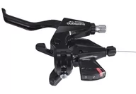 Części rowerowe - Shimano Shimano ST-M310 Dźwignia hamulca / przerzutki potrójne lewe, black 2020 Dźwignie hamulców tarczowych E-STM3102LSBLT - miniaturka - grafika 1
