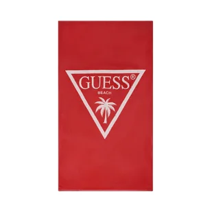Ręcznik plażowy Guess E5GZ14 SG00P Czerwony - Ręczniki - miniaturka - grafika 1