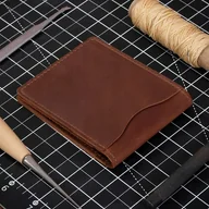 Portfele - Portfel na Karty Kredytowe Mały Skórzany Brązowy Karmelowy Belveder ZC03 - miniaturka - grafika 1