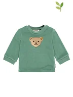 Bluzy i sweterki niemowlęce - Steiff Bluza w kolorze zielonym - miniaturka - grafika 1