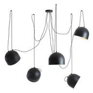 Lampy sufitowe - Lampa loftowa wisząca salonowa Noor 1122F1 Aldex nad stół czarna - miniaturka - grafika 1