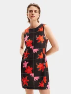 Sukienki - Desigual Sukienka letnia Houston 24SWVW01 Czarny Regular Fit - miniaturka - grafika 1