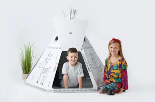 Tektorado tekturowy Namiot tepee do zabawy i malowania - Namioty i tipi dla dzieci - miniaturka - grafika 1