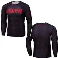 Kimona, stroje i obuwie - Rashguard Z Długim Rękawem Męski Extreme Hobby Black Armour R. L - miniaturka - grafika 1