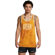 Koszulki sportowe męskie - Męski top treningowy Under Armour UA Project Rock Tools Of The Trade Racer Tank - żółty - UNDER ARMOUR - miniaturka - grafika 1