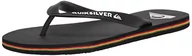Klapki i japonki męskie - Quiksilver Molokai, męskie klapki, Czarny czerwony zielony, 41.5 EU - miniaturka - grafika 1