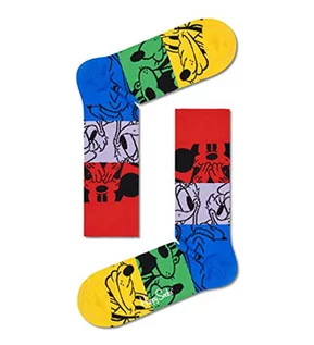 Skarpetki męskie - Happy Socks Colorful Friends, kolorowe i zabawne, Skarpety dla kobiet i mężczyzn, Niebieski-Zielony-Czerwony-Żółty (41-46) - grafika 1