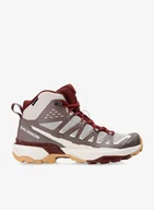 Buty zimowe męskie - Buty turystyczne damskie Salomon X Ultra 360 Edge Mid GTX - silver/iron/rum - miniaturka - grafika 1