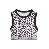 Koszulki i topy damskie - Koszulka dziecięca Guess crop top w cętki-128 - miniaturka - grafika 1