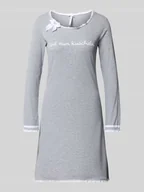Bielizna nocna - Koszula nocna o kroju regular fit z wyhaftowanym napisem model ‘Kuscheln’ - miniaturka - grafika 1