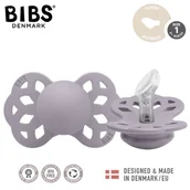 Smoczki uspokajające - BIBS INFINITY ANATOMICAL FOSSIL GREY S Smoczek ortodontyczny silikonowy - miniaturka - grafika 1