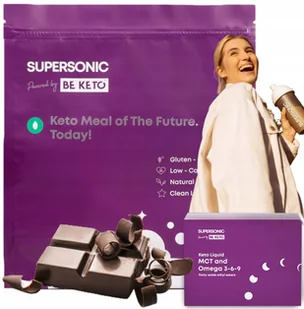 POSIŁEK SUPERSONIC Food Powder Keto CZEKOLADA 750g - Szybkie dania obiadowe - miniaturka - grafika 1