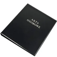 Segregatory - Segregator na akta osobowe A4 PVC czarny 0316-0048-01 PANTA PLAST - miniaturka - grafika 1