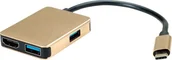 Stacje dokujące i replikatory portów - Stacja/replikator Roline Gold USB-C 12.02.1120 - miniaturka - grafika 1