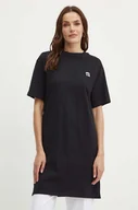 Sukienki - Karl Lagerfeld sukienka bawełniana kolor czarny mini oversize 245W1352 - miniaturka - grafika 1