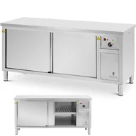 Piece, kotły  i płyty grzejne gastronomiczne - Szafa grzewcza podgrzewacz do talerzy 30-80 C 180 x 70 x 85 cm 2.4kW - miniaturka - grafika 1