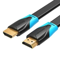 Kable - Płaski kabel HDMI 5m Vention VAA-B02-L500 (Czarny) - miniaturka - grafika 1