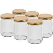 Pojemniki kuchenne - Słoik TO 500 ml ze złotą zakrętką Ø 82/6 - 6 szt. - miniaturka - grafika 1