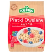 Płatki śniadaniowe i musli - Kupiec PŁATKI OWSIANE ZWYKŁE 400G - miniaturka - grafika 1