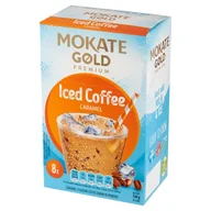 Kawa w kapsułkach i saszetkach - Mokate Kawa Iced Coffee Caramel 120g (15gx8) SMOC.4150 - miniaturka - grafika 1
