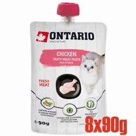 Mokra karma dla kotów - ONTARIO Kitten Chicken Fresh Meat Paste opak. 8x90g (213-523081) - miniaturka - grafika 1