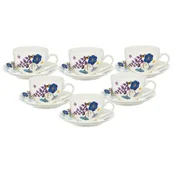 Serwisy do kawy i herbaty - Serwis kawowy porcelanowy AMBITION Fiori 6 osób (12 elementów) - miniaturka - grafika 1