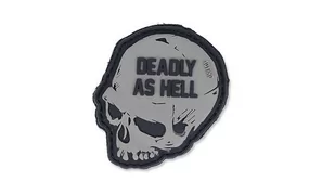 101 Inc. - Naszywka 3D - Deadly As Hell - Szary - Odzież taktyczna i umundurowanie - miniaturka - grafika 1