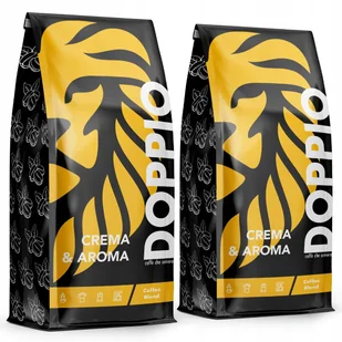 Kawa Ziarnista Doppio Crema & Aroma 2X1Kg - Świeżo Palona -Blue Orca Coffee - Kawa - miniaturka - grafika 1