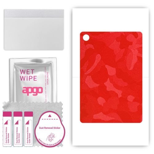 folia naklejka skórka strukturalna na TYŁ do Teclast T40 Pro (2023) - Moro Camo Czerwony - apgo SKINS