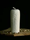 Świece - Świeca Sojowa Ozdobna Religijna Józef Z Dzieciątkiem - miniaturka - grafika 1