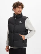 Kamizelki męskie - The North Face Pikowana kamizelka męska Mężczyźni Sztuczne włókno czarny jednolity, S - miniaturka - grafika 1