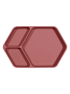 Kindsgut Talerzyk w kolorze ciemnoróżowym - 25 x 16 x 3,6 cm - Sztućce dla dzieci - miniaturka - grafika 1