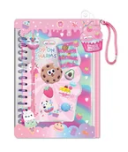 Szkolne artykuły papiernicze - HOT FOCUS 240SW Notatnik na spirali z charmsami - Słodycze - miniaturka - grafika 1